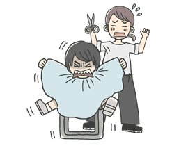 こどもの髪の切り方