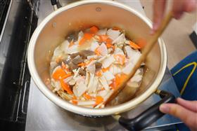 いんぎん豆腐調理写真