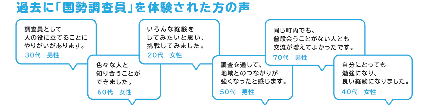 調査員の声