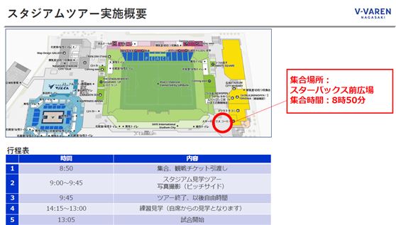 スタジアムツアー実施概要