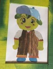 「みんなでワハハ」夏休み新聞ちぎり絵受講者募集イメージ画像