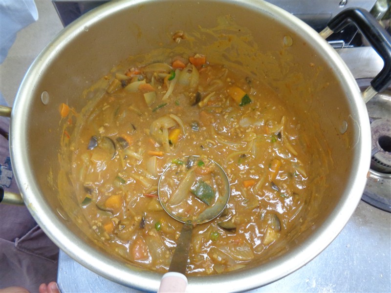 カレーの完成