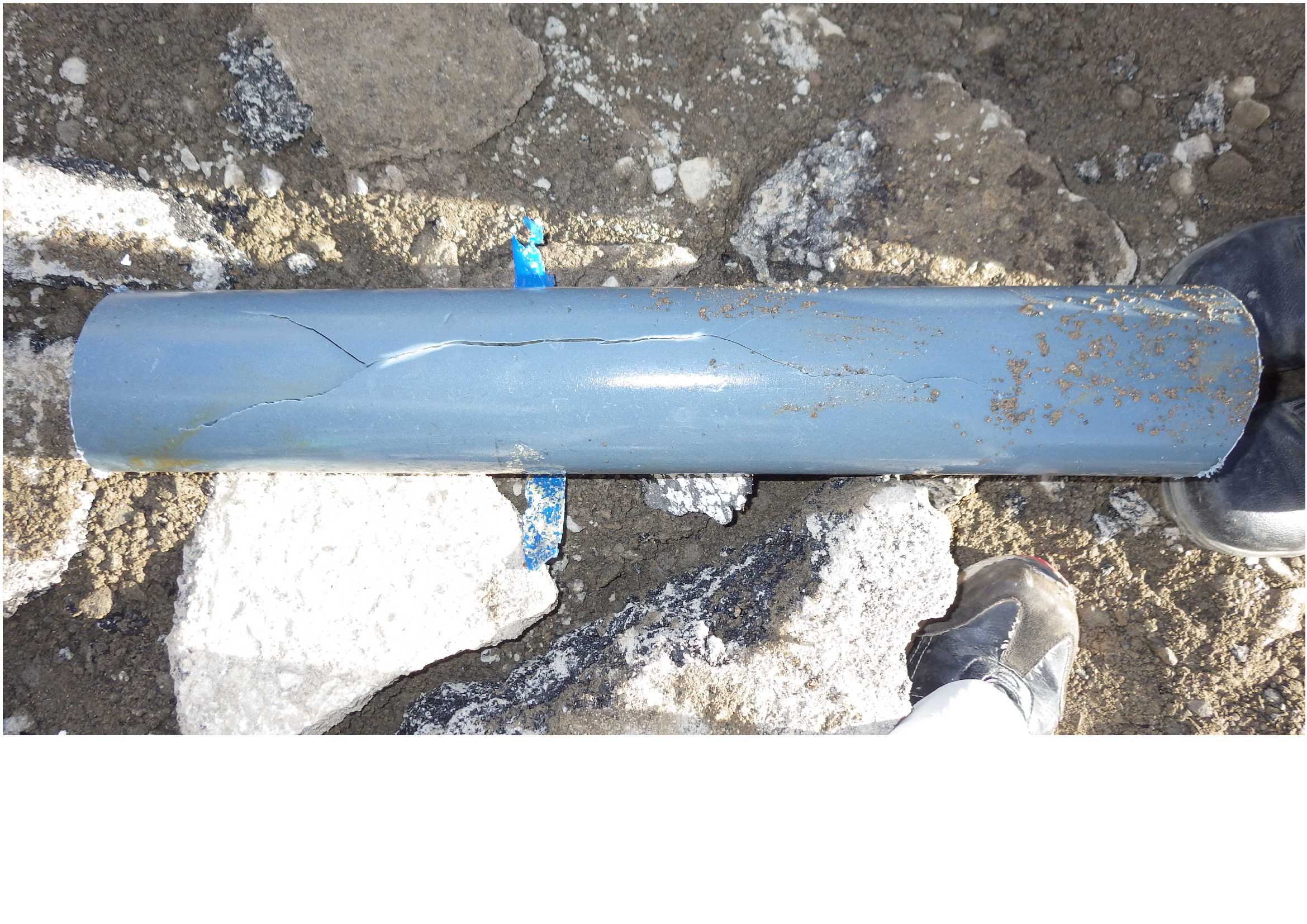 漏水写真②（硬質塩化ビニル管②）